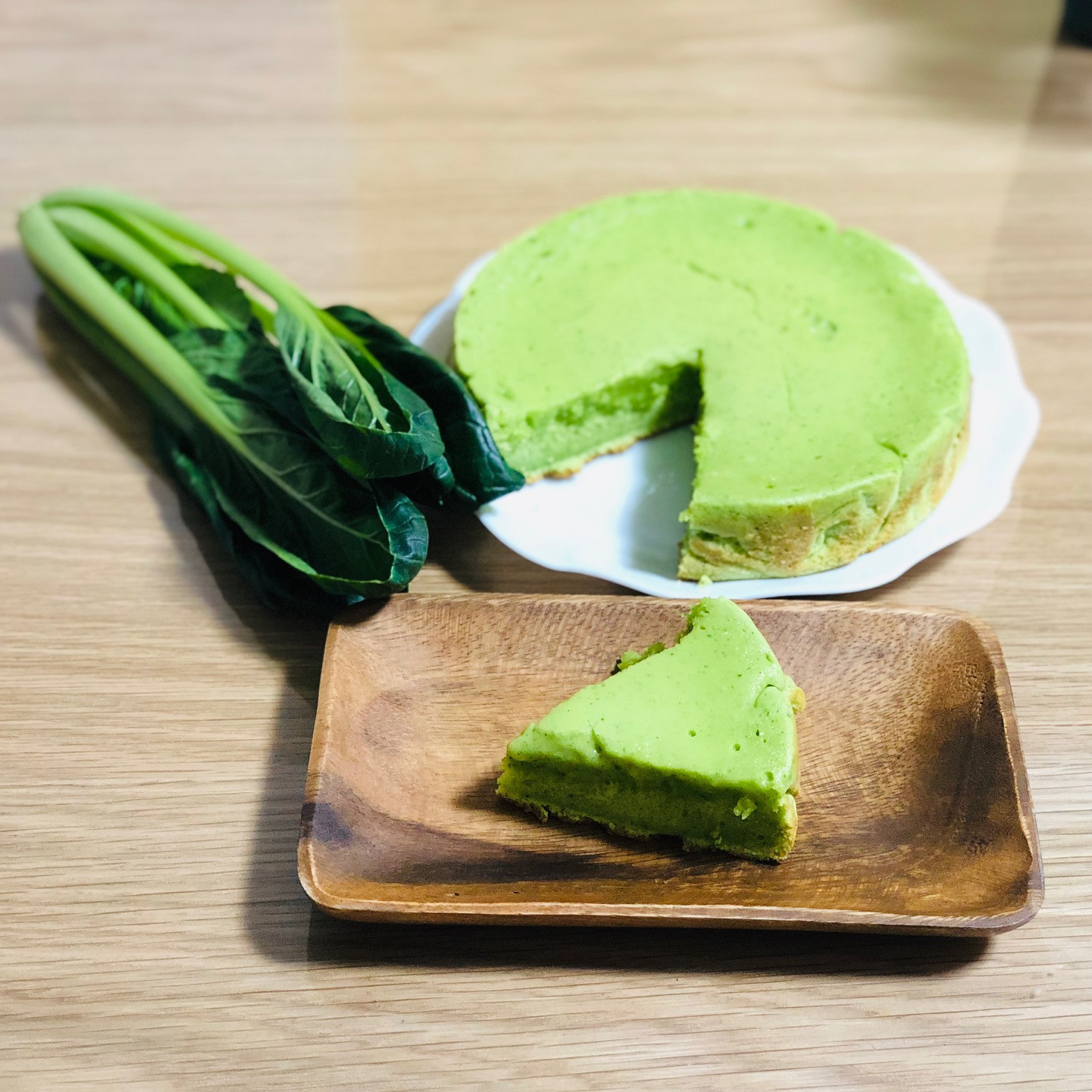 小松菜ケーキの写真