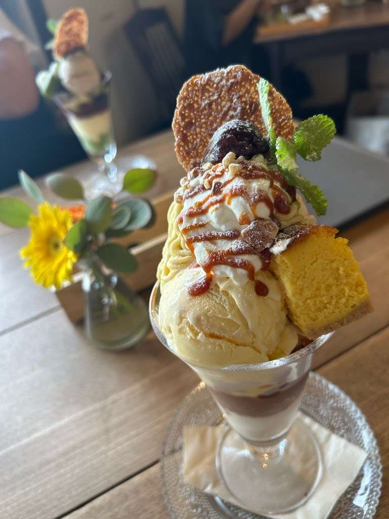秋のご褒美パフェでほっと一息
